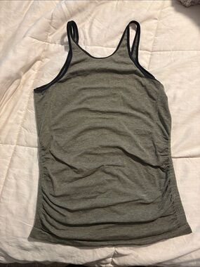 lululemon athletica Olive Green Tank with Black Trim